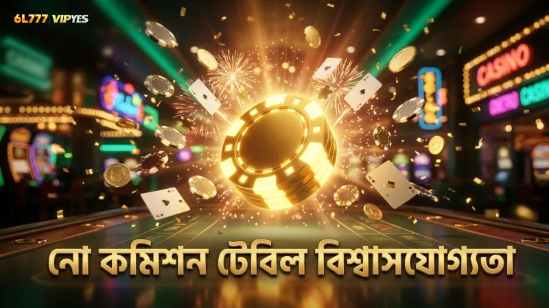 নো-কমিশন টেবিল স্পিড ব্যাকারাটের খেলার বিশ্বাসযোগ্যতা বাড়ায়